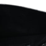 Calfskin Crocodile Embossed Uptown Monogram Pouch Black