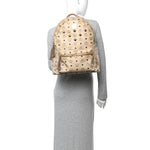 Visetos Medium Sprinkle Stud Stark Backpack Beige