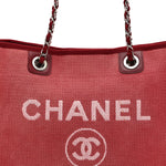 Canvas Small Deauville Tote Red