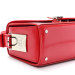 Shiny Calfskin Medium Pencil Shoulder Bag Rouge Lipstick