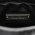 Nappa Starlight Crystal Fringe Trick Pouch On Strap Black