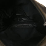 Canvas Calfskin Camouflage Sid Messenger Bag Green