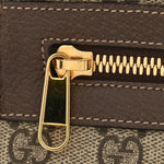 GG Supreme Monogram Web Small Ophidia Shoulder Bag Brown