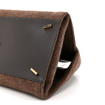 Wool Felt Medium Hug Bag Brown