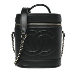 Lambskin Timeless Vanity Cosmetic Case Black