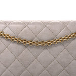 Aged Calfskin Quilted 2.55 Reissue 226 Flap Blanc Fonce