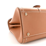 Grained Rodeo Calfskin Surpique Mini Brillant Satchel Vegetal Ivory