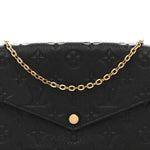 Empreinte Pochette Felicie Chain Wallet Black