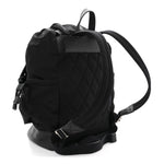 Nylon Grained Calfskin Watson Diaper Bag Black