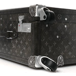 Brushed Monogram Rolling Trunk Black