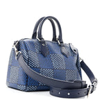 Damier Heritage Speedy Bandouliere 25 Blue