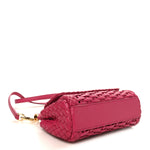 Calfskin Woven Mini Sicily Satchel Ibiscus