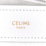 Drummed Calfskin Nano Luggage Pearl Blue