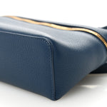 Grained Calfskin L19 Extra Pocket Pouch Navy Blue
