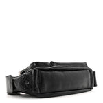 Agneau Arena Superbusy XS Sling Zip Shoulder Bag Black