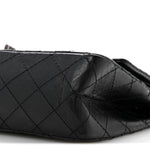 Aged Calfskin Quilted 2.55 Reissue 225 Flap Black
