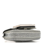 Nubuck Crystal Catalan Mirror Nano Maxi Buckle Baguette Charm Pietra Argento