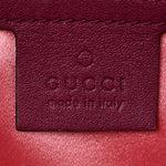 Velvet Matelasse Small GG Marmont Shoulder Bag Fuchsia Violet Cyclamen