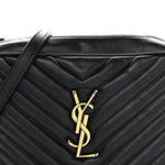 Calfskin Matelasse Monogram Lou Camera Bag Black