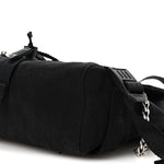 Canvas Pierced Army Messenger Bag Black