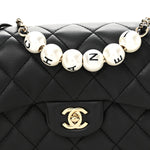 Lambskin Quilted Small My Precious Flap Black