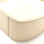 Calfskin 3D Glam Inside Jitney Shoulder Bag Beige