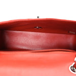 Lambskin Quilted Mini Rectangular Flap Red