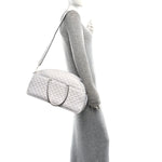 Lambskin Free Rockstud Spike Bowling Bag White