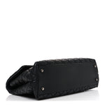 Caviar Quilted Medium Coco Handle Flap Black