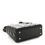 Lambskin Cannage Small My ABCDior Lady Dior Black