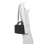 Ultra Matte Calfskin Cannage Medium Lady Dior Black