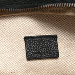 Grained Calfskin Logo Belt Bag Black