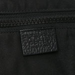 Nylon Monogram Small Flat Messenger Bag Black