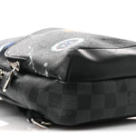 Damier Graphite World Map Avenue Sling Backpack