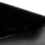 Satin Crystal Mini Saddle Bag Black