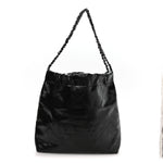 Shiny Calfskin Quilted Small Chanel 22 So Black