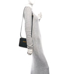 Smooth Calfskin Mini Manhattan Shoulder Bag Black