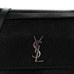 Grained Lambskin Monogram Large Niki Chain Satchel Black