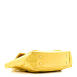Paper Calfskin Maxi Intrecciato Medium Arco Yellow