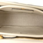 Calfskin Web Geometric Print Small Bamboo 1947 Top Handle Bag White Multi
