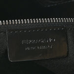 Calfskin Cut Out Large Shoulder Bag Black Natural