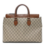 GG Supreme Monogram Small Zip Top Tote Beige Tuscany
