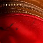 Calfskin Crocodile Embossed Studded Medium Paloma Brown