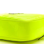 Patent Calfskin Matelasse Monogram Lou Camera Bag Neon Yellow