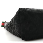 Monogram Web Medium Flat Messenger Bag Black