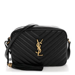 Calfskin Matelasse Monogram Lou Camera Bag Black