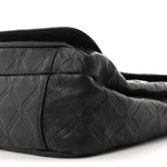 Calfskin Embossed Medusa Messenger Bag Black