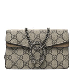 GG Supreme Monogram Super Mini Dionysus Shoulder Bag Taupe