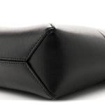 Shiny Calfskin Puzzle Fold Pouch Black