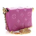 Lambskin Embossed Monogram Coussin Belt Bag Orchid